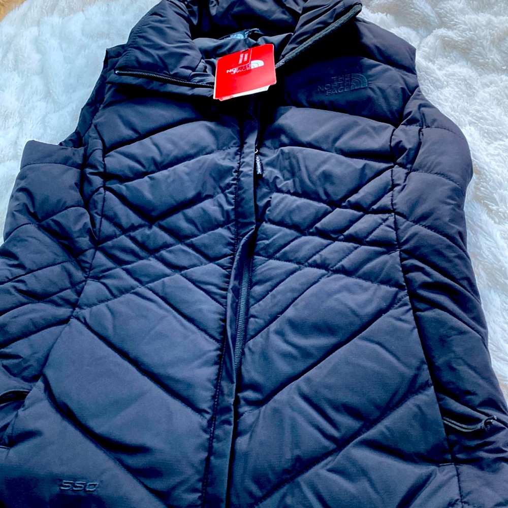 The North Face black puffer vest